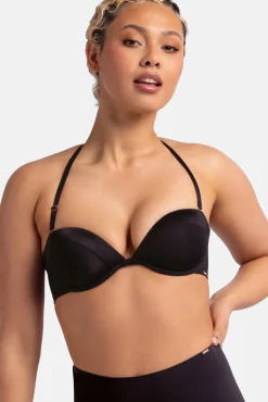 Sujetador bandeau con aro negro