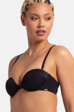 Sujetador bandeau con aro negro