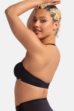 Sujetador bandeau con aro negro