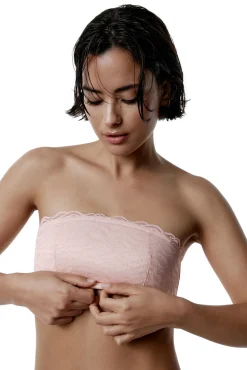 Sujetador bandeau de encaje Nerine