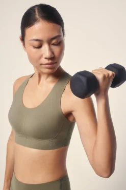 Sujetador deportivo COMPRESSIVE caqui