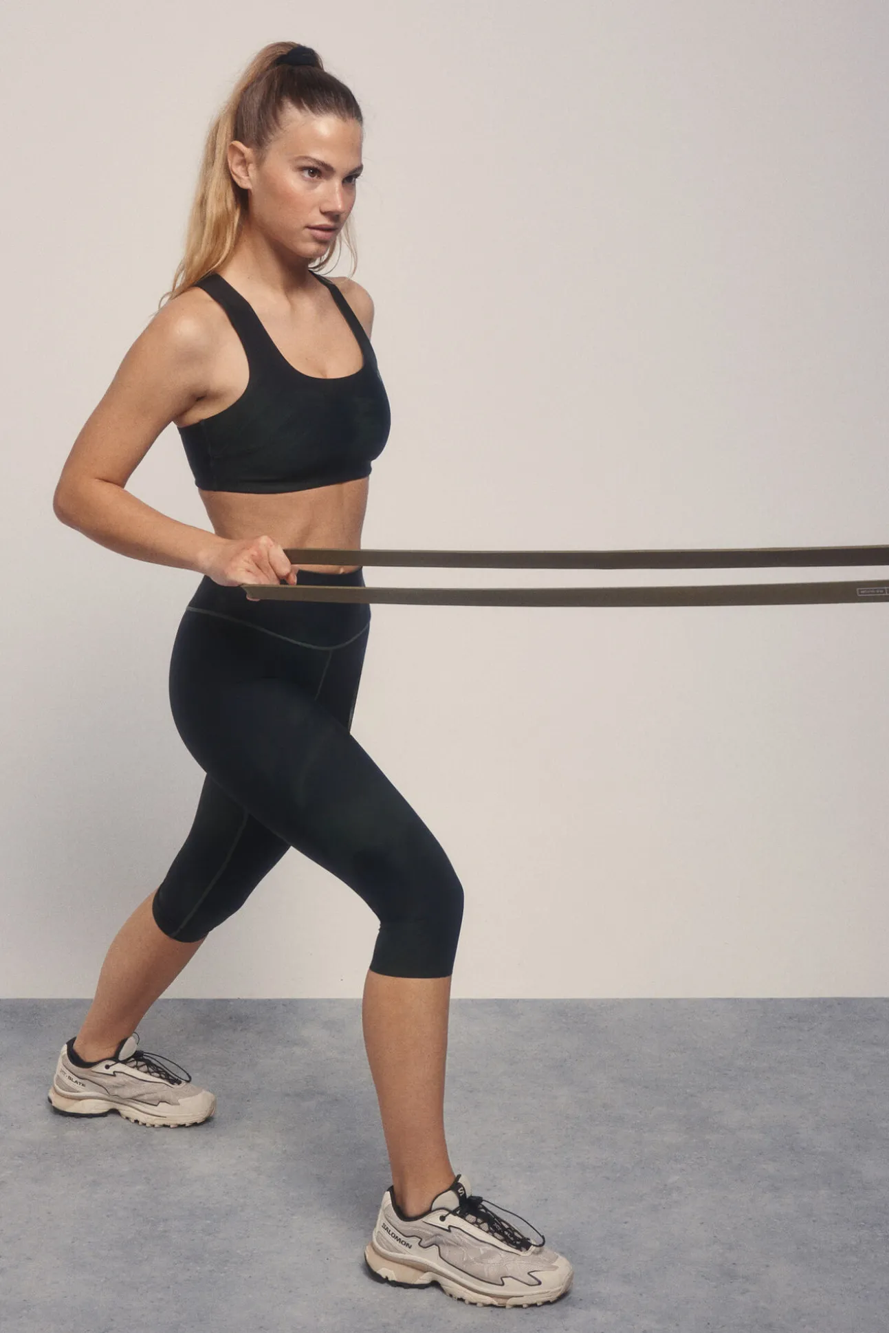 Sujetador deportivo 4D STRECH estampado verde