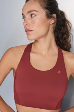 Sujetador deportivo 4D Stretch granate