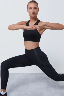 Sujetador deportivo negro Seamless Fit