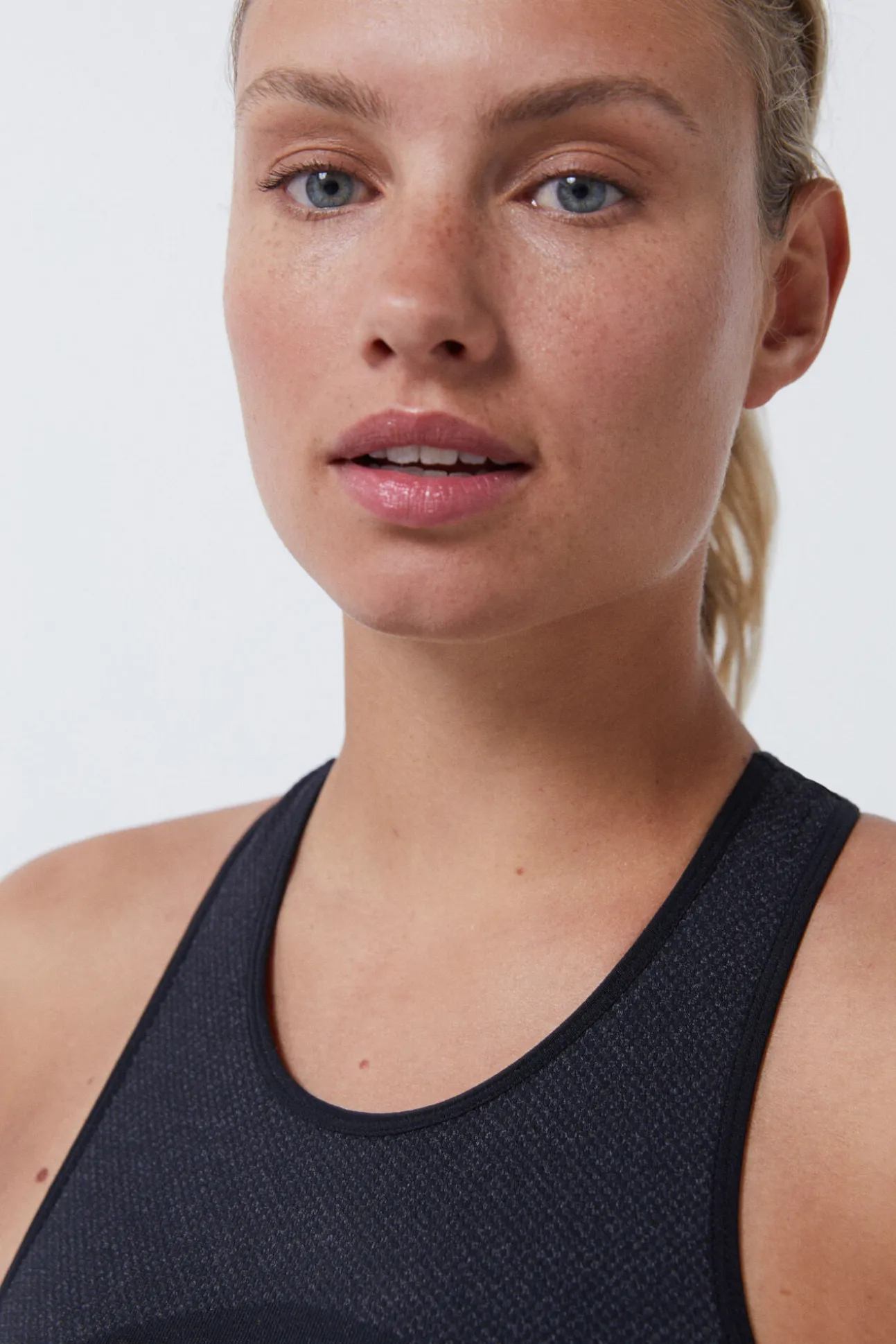 Sujetador deportivo negro Seamless Fit