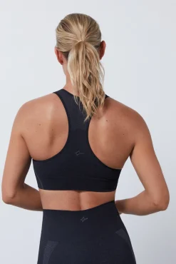 Sujetador deportivo negro Seamless Fit