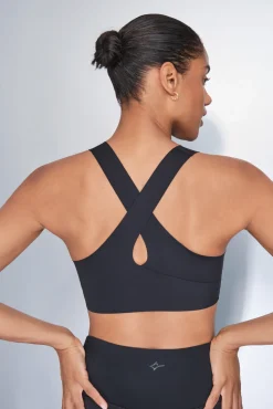 Sujetador deportivo negro Compressive
