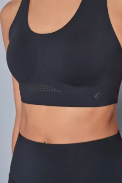 Sujetador deportivo negro Compressive