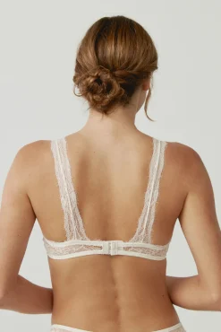 Sujetador halter de encaje Dulcet Cream