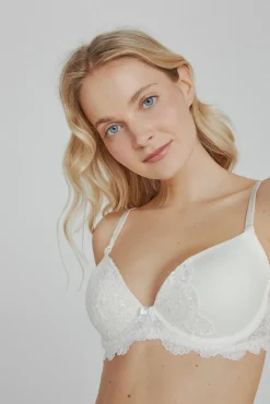 Sujetador Ivette Bridal con tirantes multiposición y push up en blanco