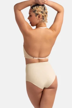 Sujetador multiposición escote profundo nude