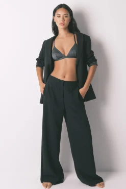 Sujetador NATURAL lurex terciopelo negro