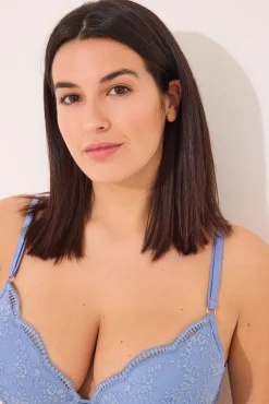 Sujetador push up GORGEOUS encaje azul