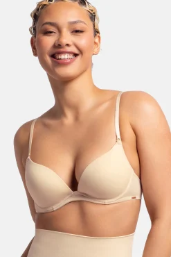 Sujetador push up multiposición nude