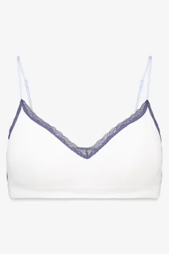 Sujetador seamless pointelle blanco