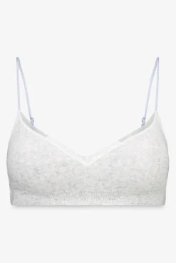 Sujetador seamless pointelle gris