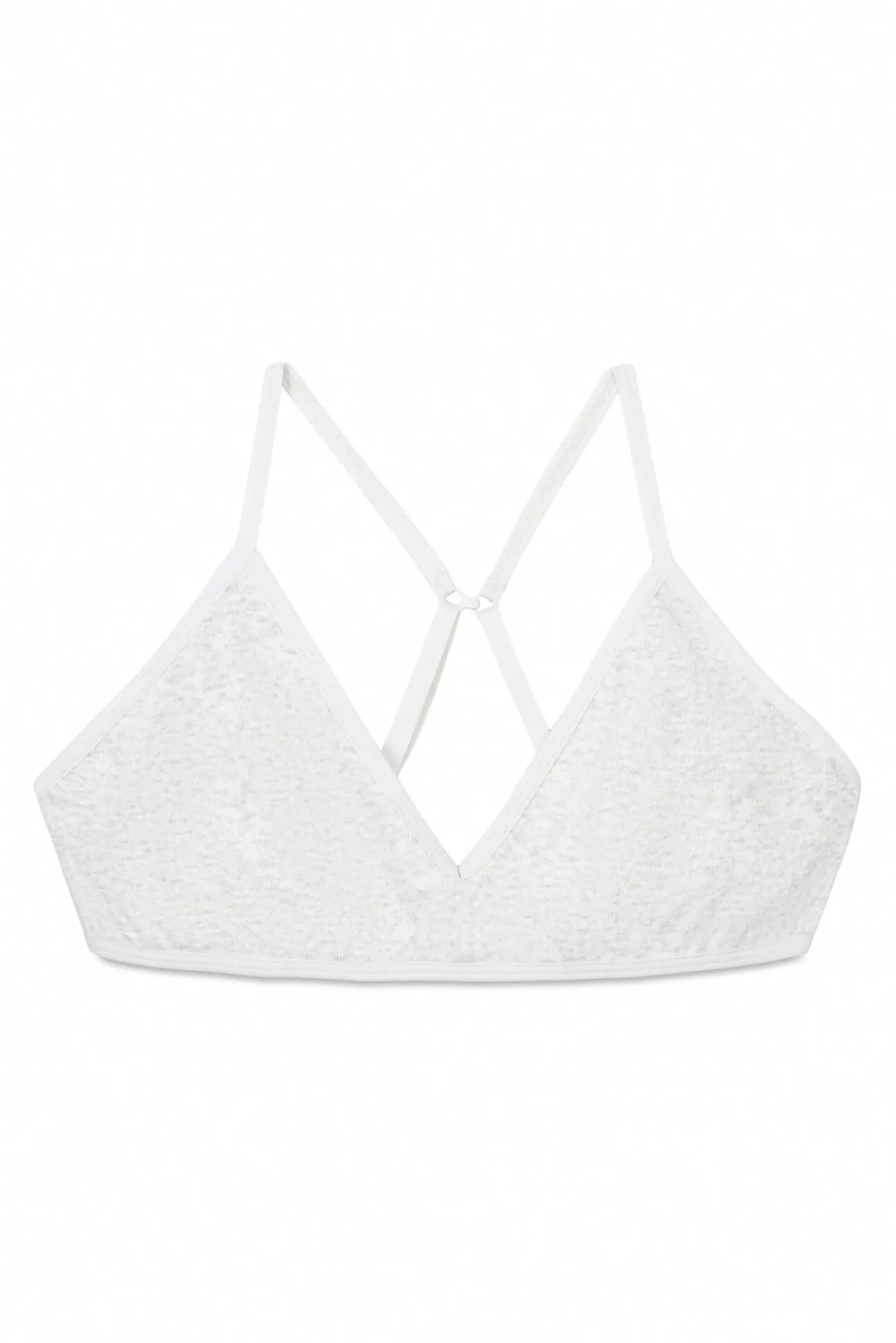 Sujetador Seamless triangular gris copas extraíbles