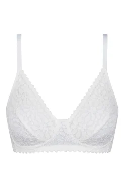 Sujetador sin aros de encaje floral Daily Dentelle