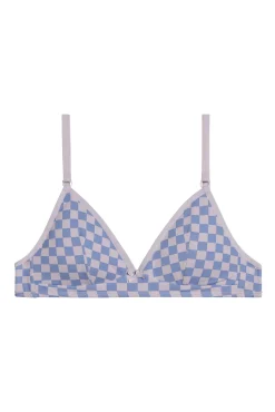 Sujetador triangular de niña estampado sin aros y copas removibles