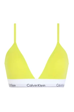 Sujetador triangular logo Calvin Klein verde