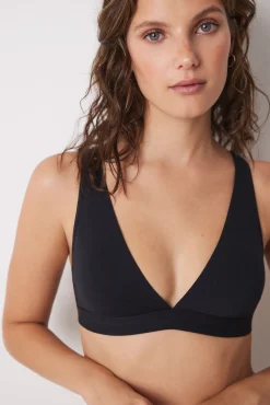 Sujetador triangular LOVELY halter negro