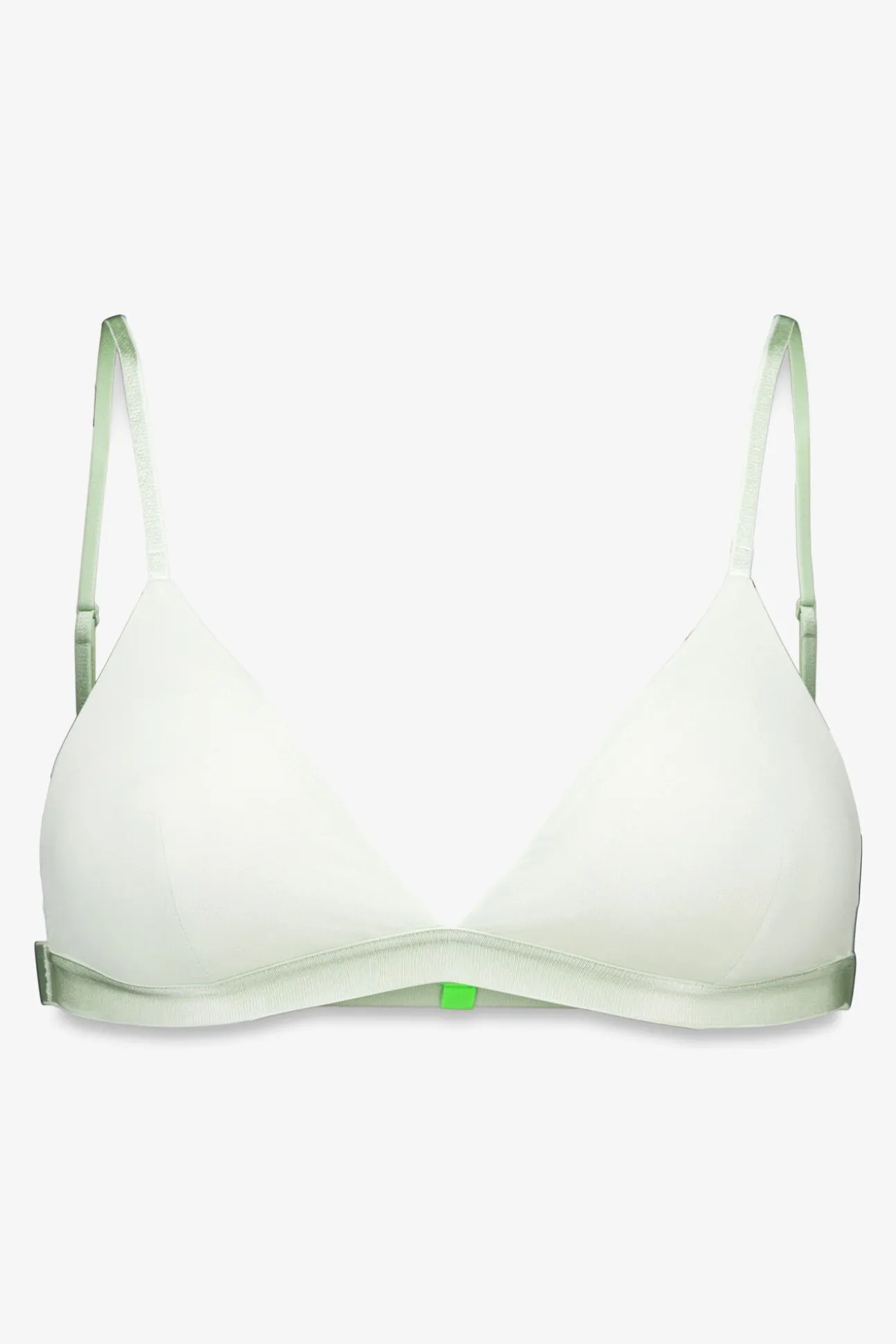 Sujetador triangular microfibra brillo verde