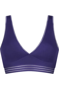Sujetador triángulo sin aro invisible violeta