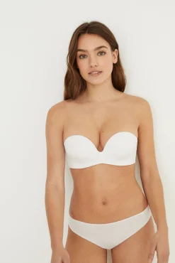 SUPERB Sujetador sin tirantes súper push up microfibra