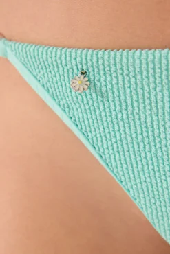 Tanga bikini turquesa lurex