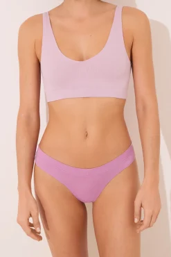 Tanga fruncido rosa