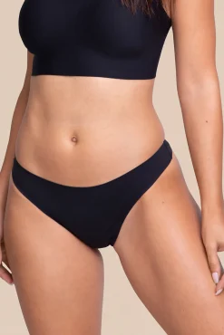 Tanga menstrual negro – Absorción ligera