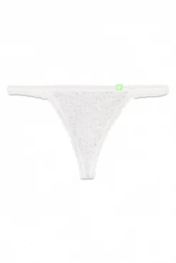 Tanga seamless pointelle gris