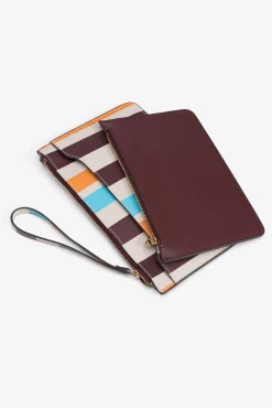 Tarjetero Multiusos con Estampado de Rayas