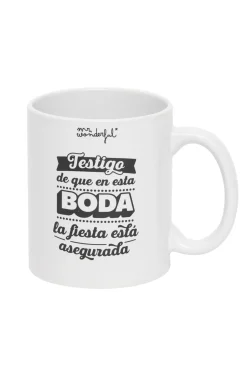 Taza Iconic - Testigo de que en esta boda la fiesta está asegurada