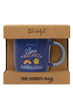 Taza Sigue adelante, ¡tu futuro es brillante!