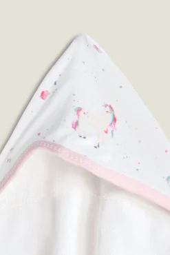 Toalla capucha unicornios