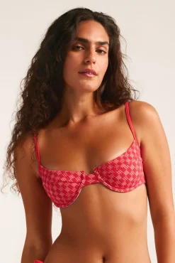 Top bikini balconette cherry