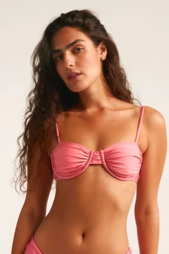 Top bikini balconette rose