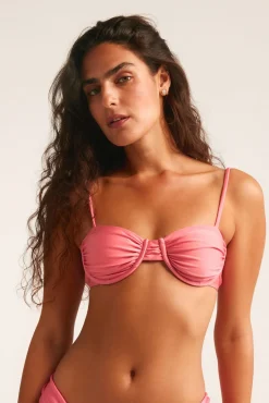 Top bikini balconette rose