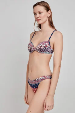 Top bikini capacidad aro estampado étnico