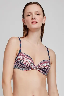 Top bikini capacidad aro estampado étnico