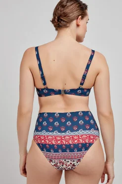 Top bikini capacidad sin relleno estampado