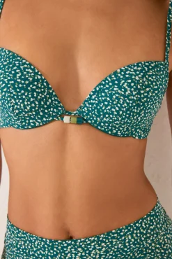 Top bikini copas print azul