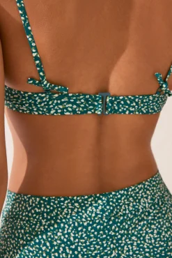 Top bikini copas print azul