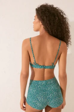 Top bikini copas print azul