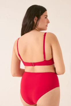 Top bikini halter capacidad rojo