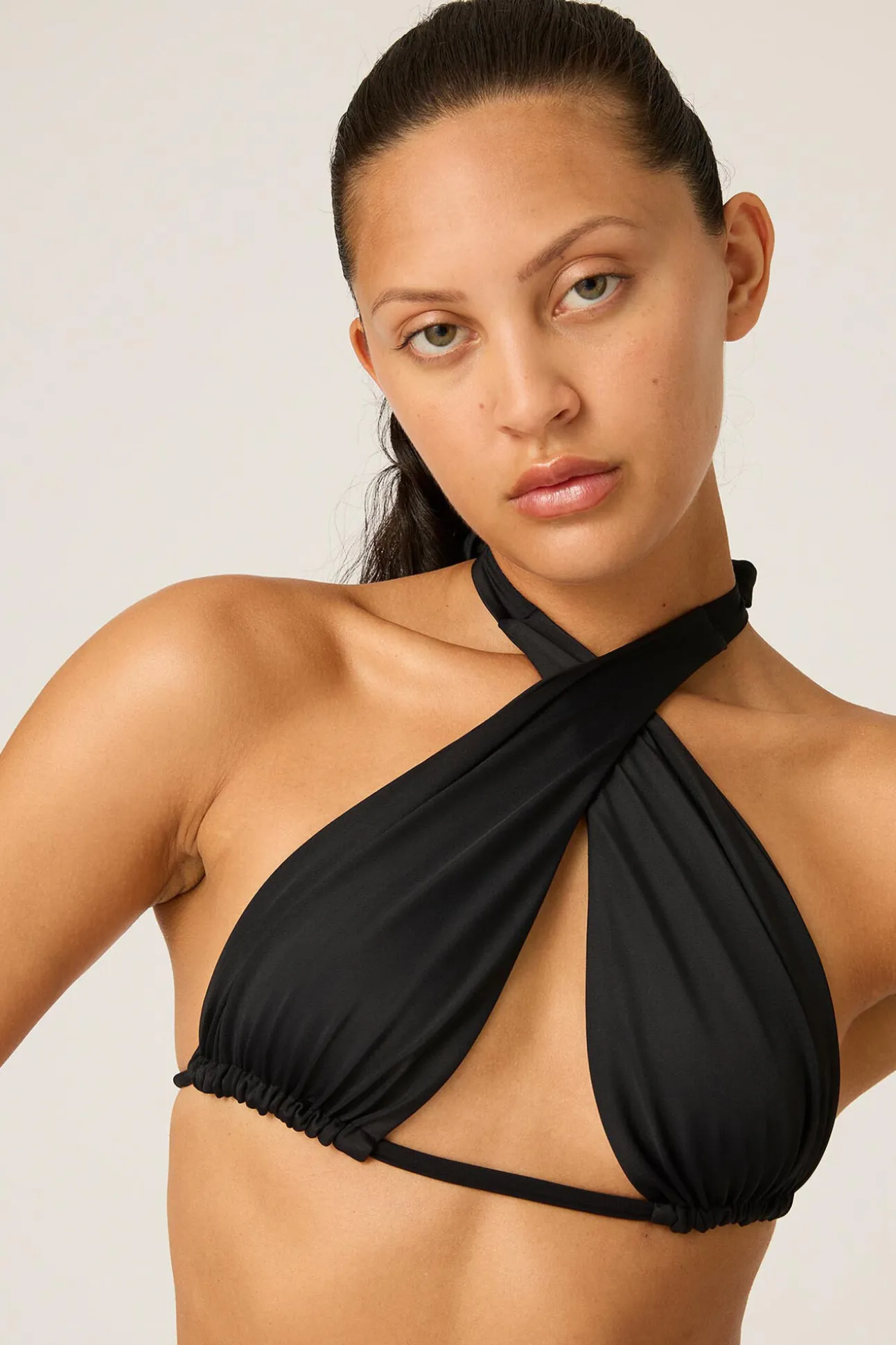 Top Bikini multiposición negro