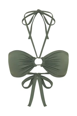 Top Bikini multiposición Oasis Green