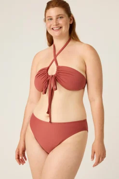 Top Bikini multiposición Sahara red