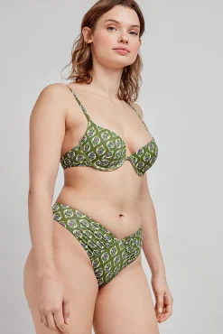 Top bikini push up estampado